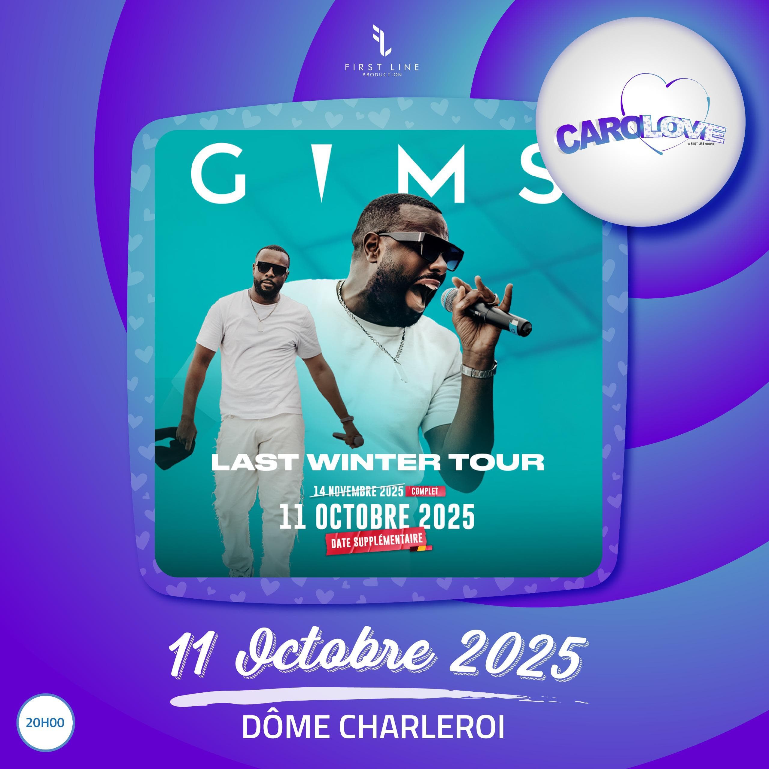 Affiche du spectacle Gims Last Winter Tour - Concert