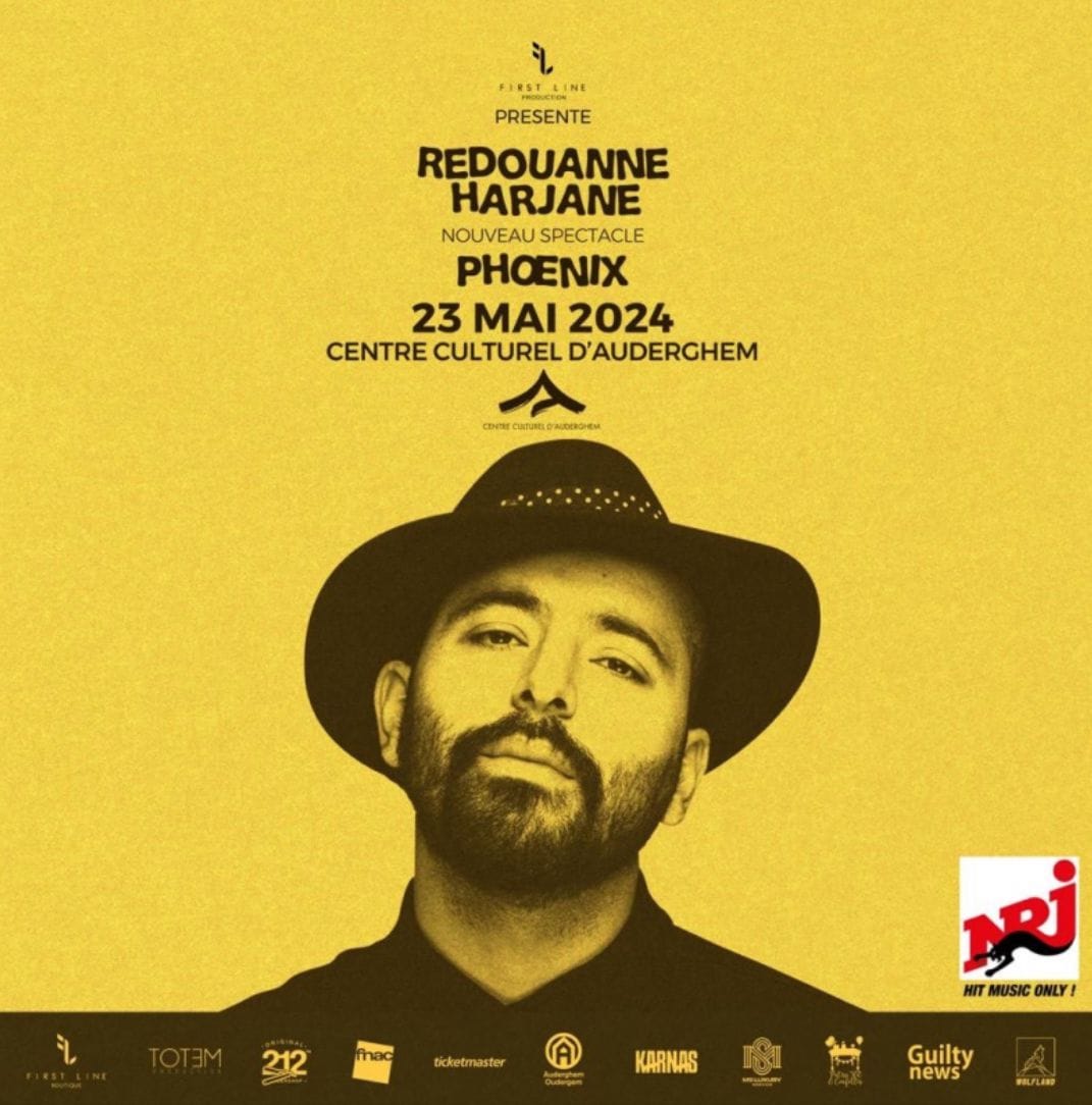 Affiche du spectacle Redouanne Harjane « Phoenix » - One Man Show